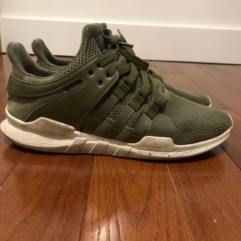 Adidas green EQT size 10 us